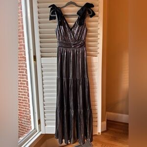 Sugarlips Shimmering Black Maxi Dress